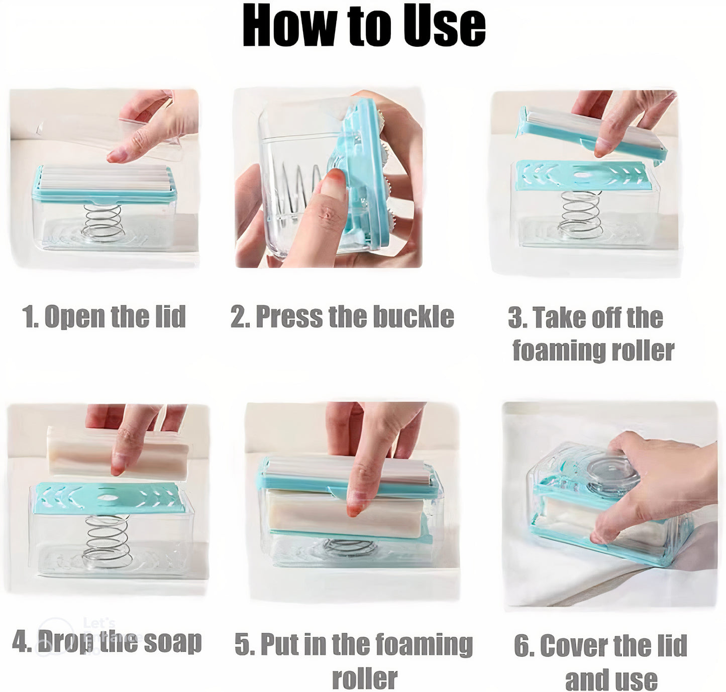 2-in-1 Rolling Soap Box – Portable Laundry Soap Holder & Fast Foaming Cleaner