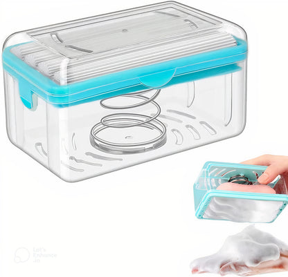 2-in-1 Rolling Soap Box – Portable Laundry Soap Holder & Fast Foaming Cleaner
